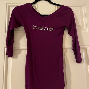 NWOT Bebe purple top